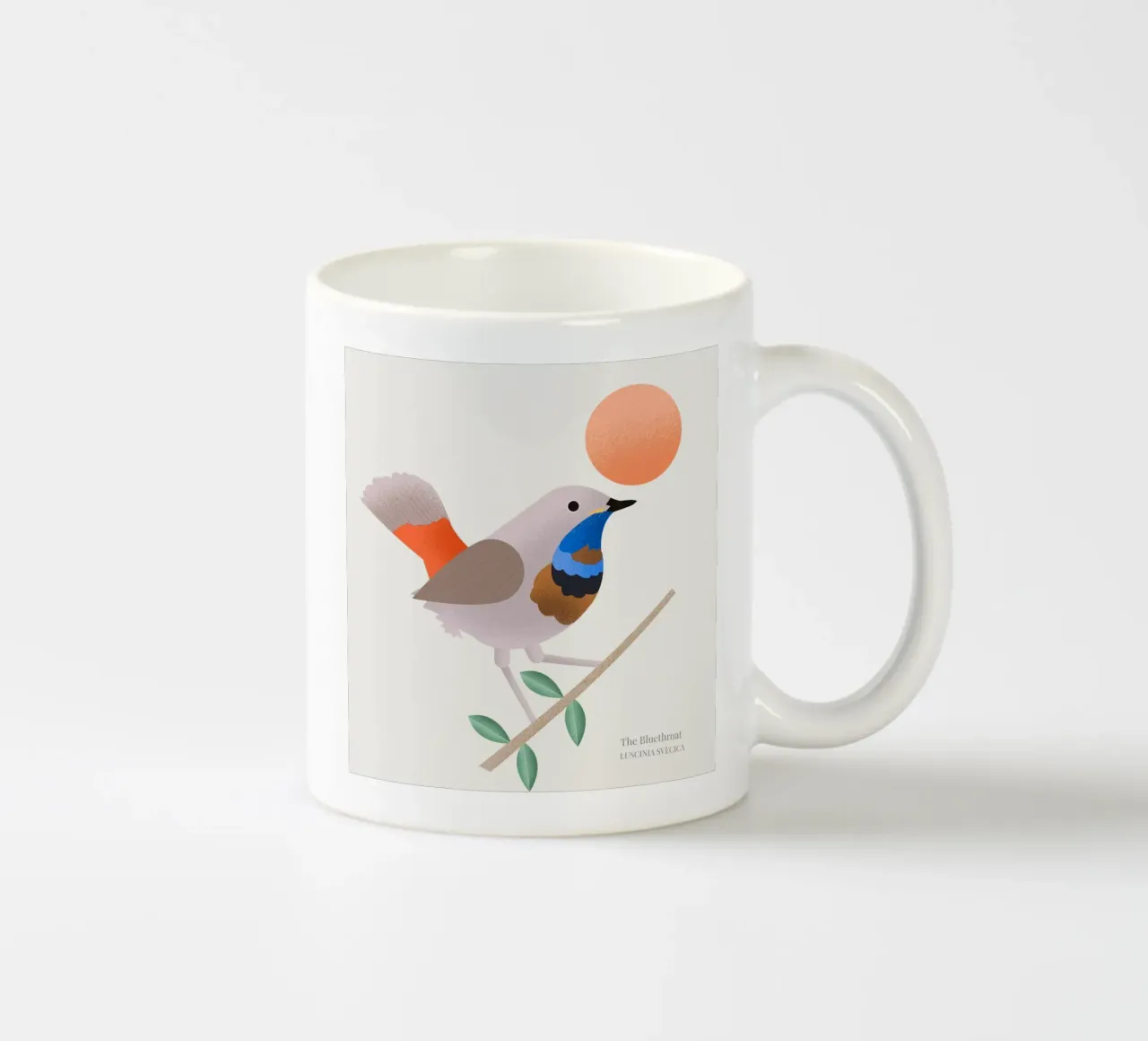 The Bluethroat tazza in ceramica da Dharma
