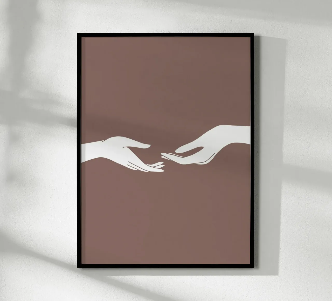 Gentle Hands poster con telaio in legno da treechild