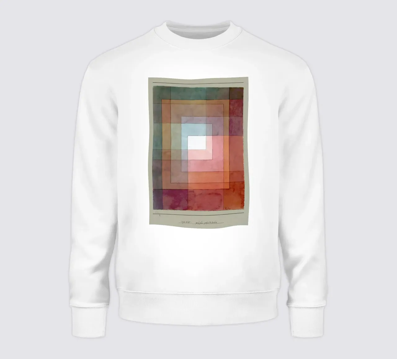 Klee - White Framed Polyphonically Sweatshirt von ARTOTHEK
