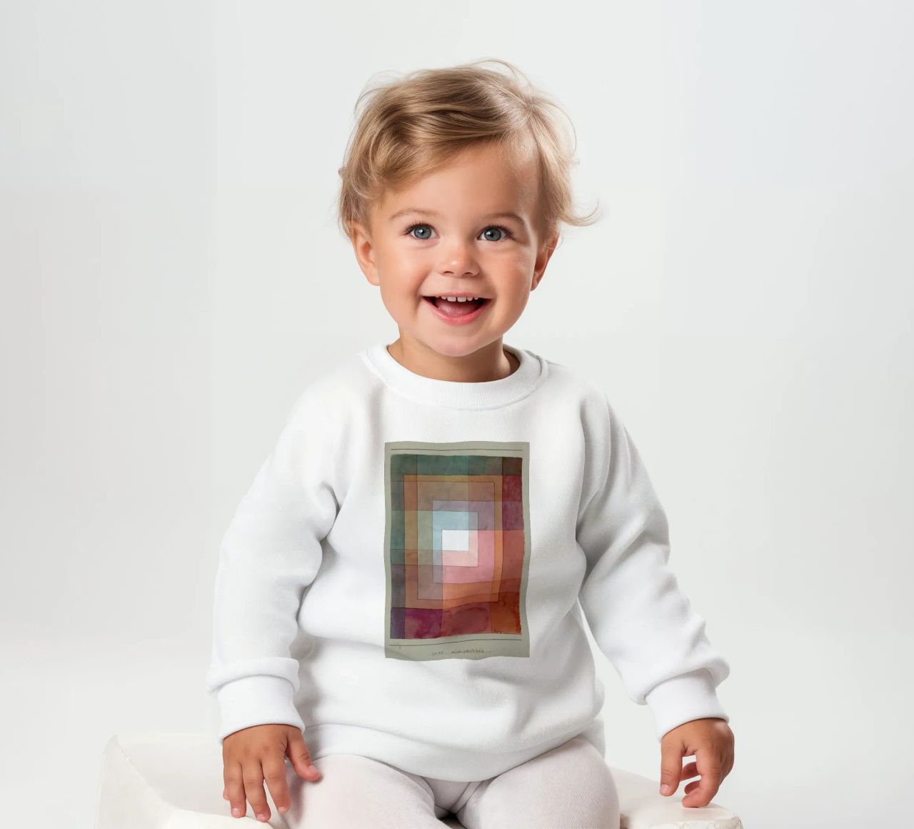 Klee - White Framed Polyphonically felpa neonato da ARTOTHEK