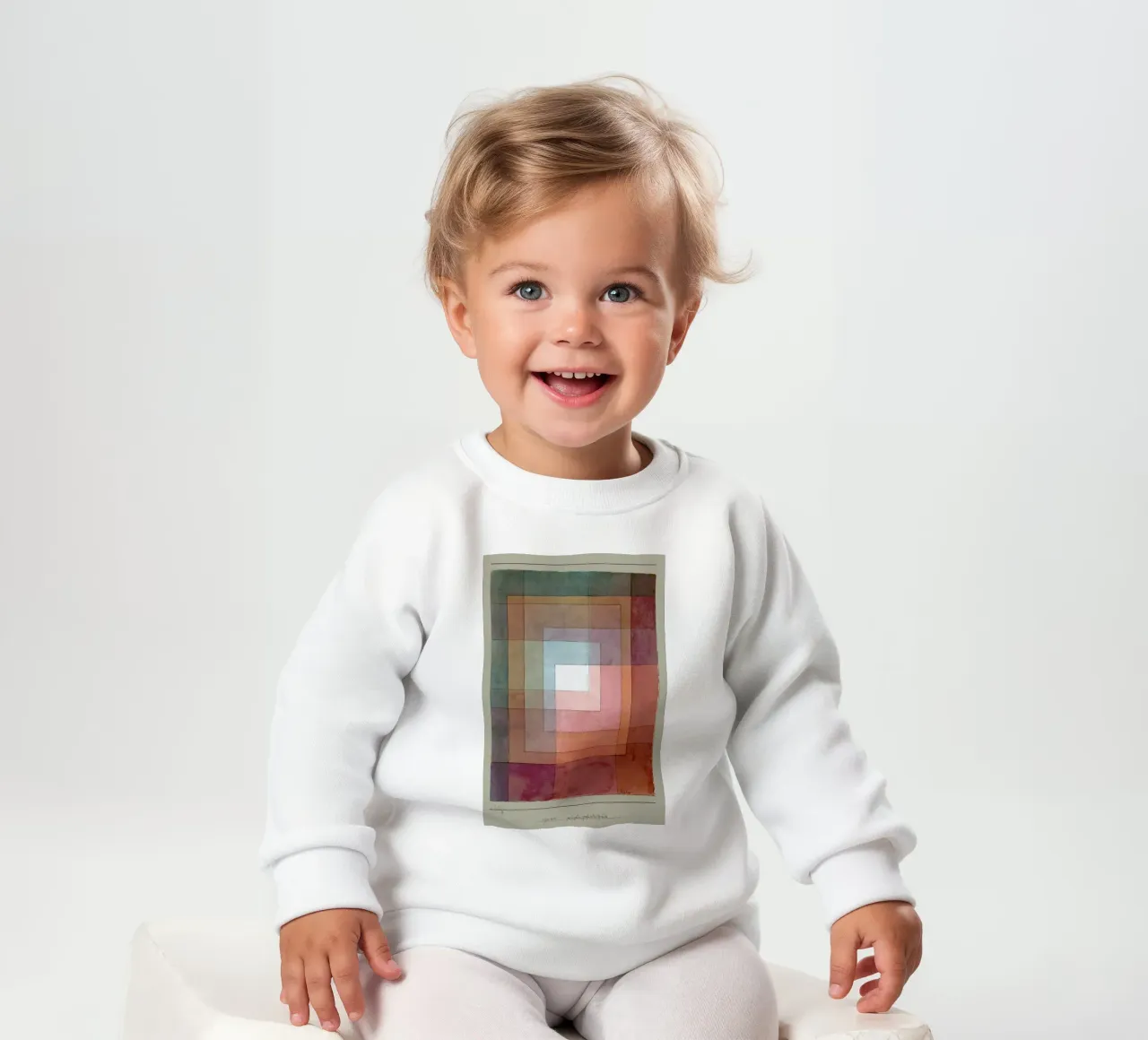 Klee - White Framed Polyphonically sudadera de bebé de ARTOTHEK