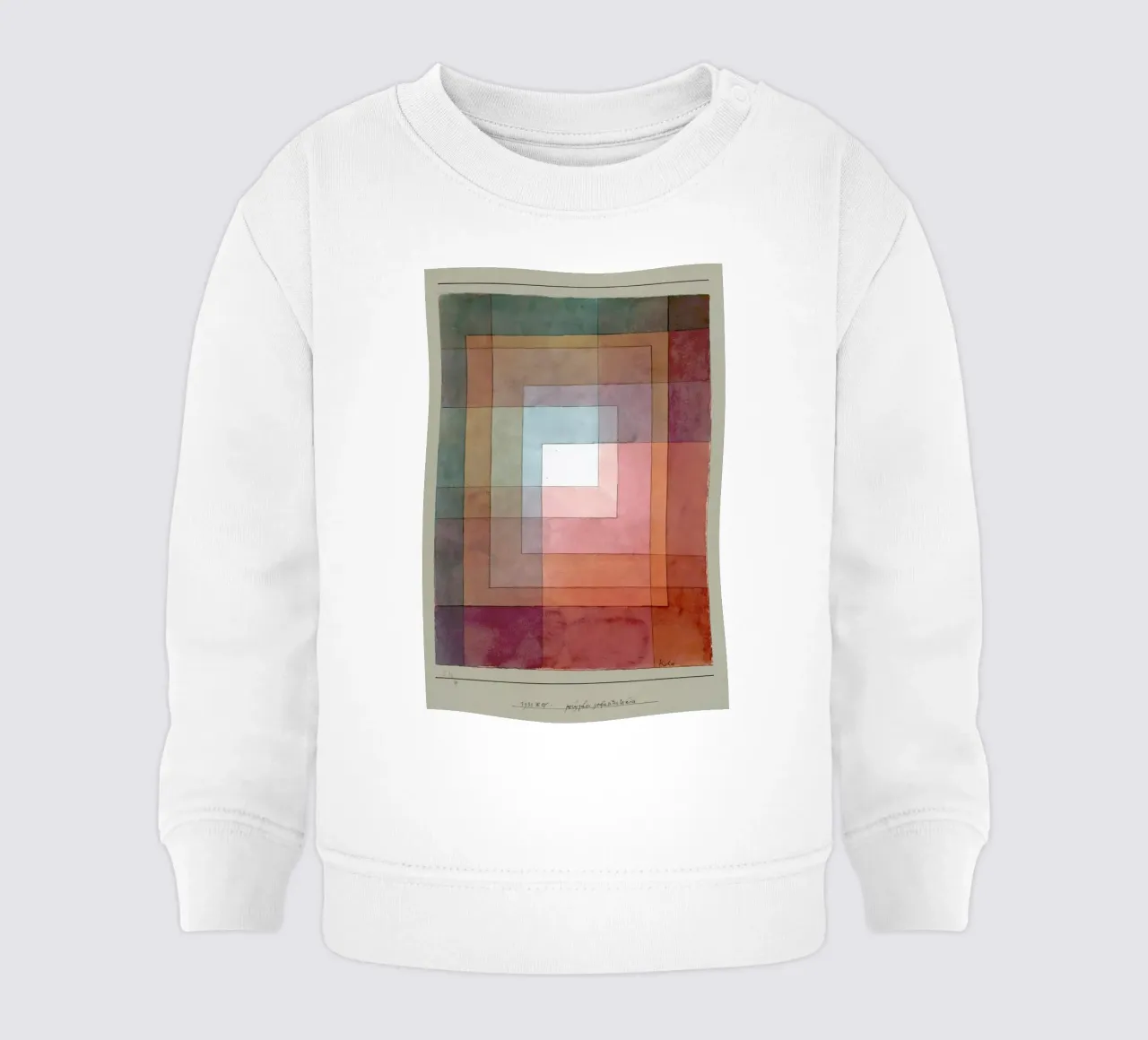 Klee - White Framed Polyphonically baby sweatshirt by ARTOTHEK