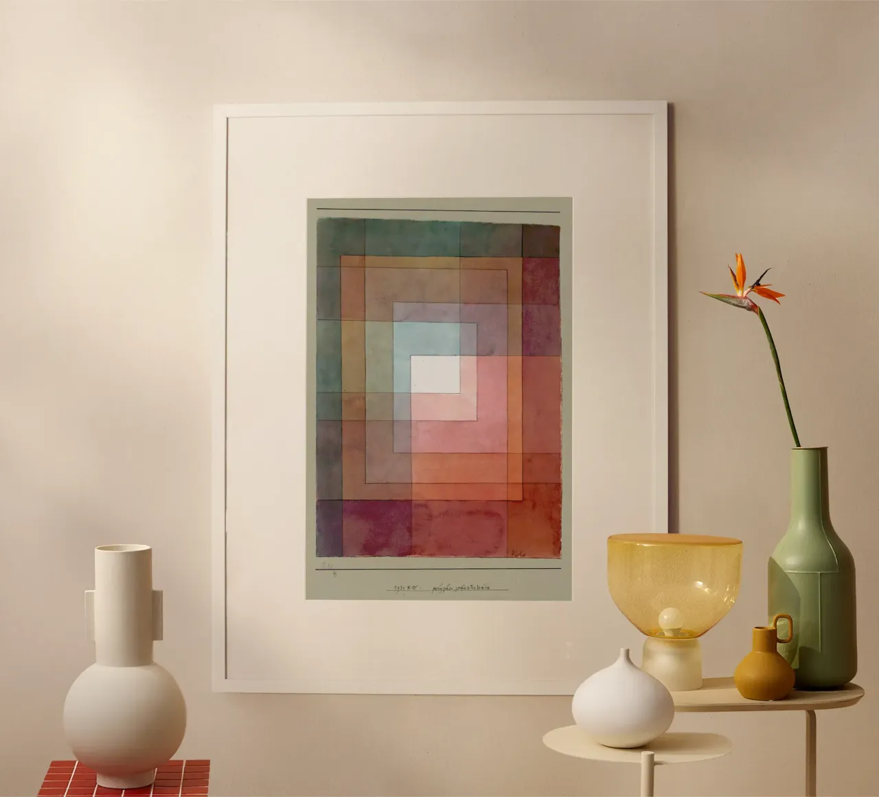 Klee - White Framed Polyphonically poster da ARTOTHEK
