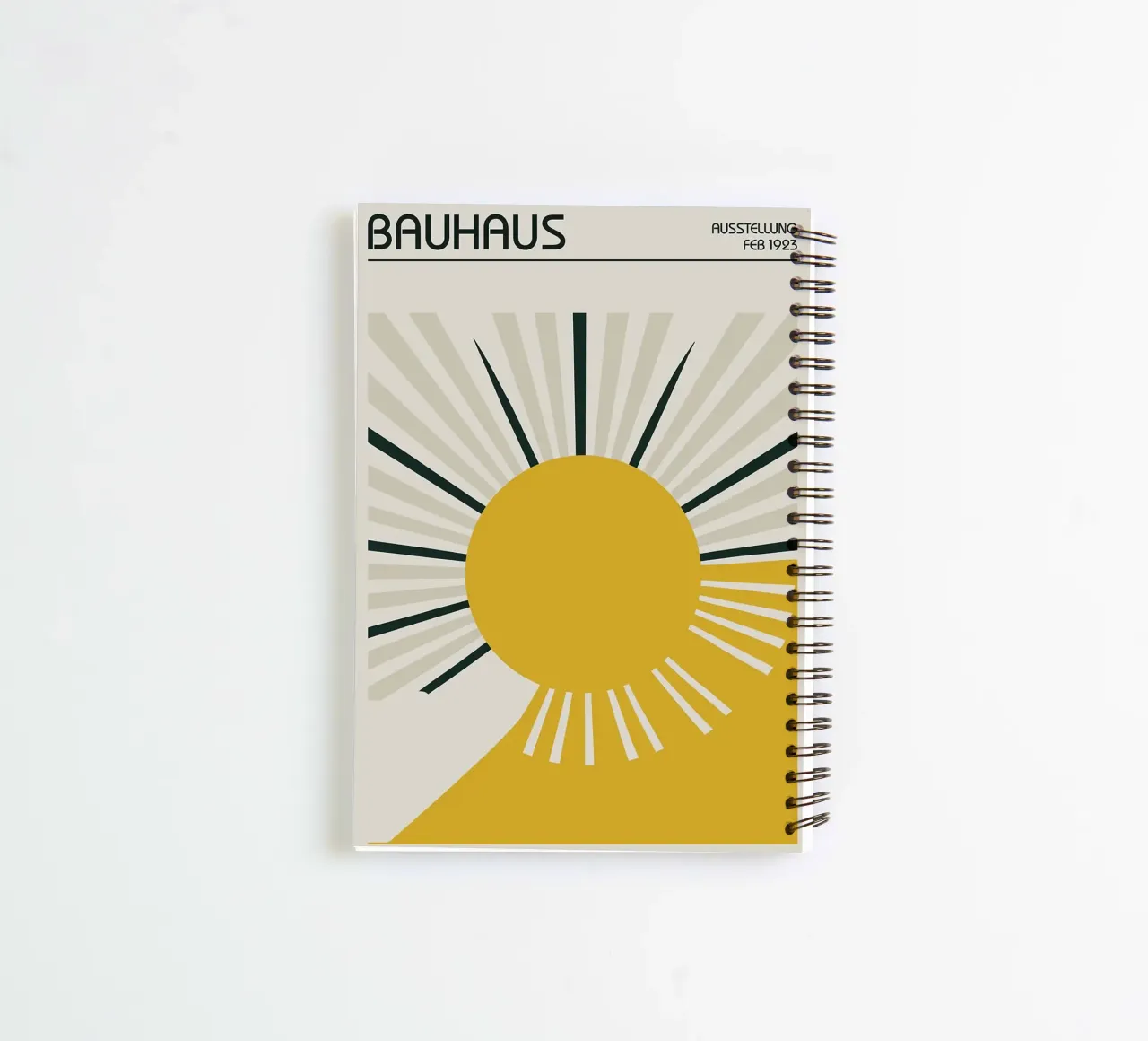 sun rays typography spiral notebook by Janine P McGuire
