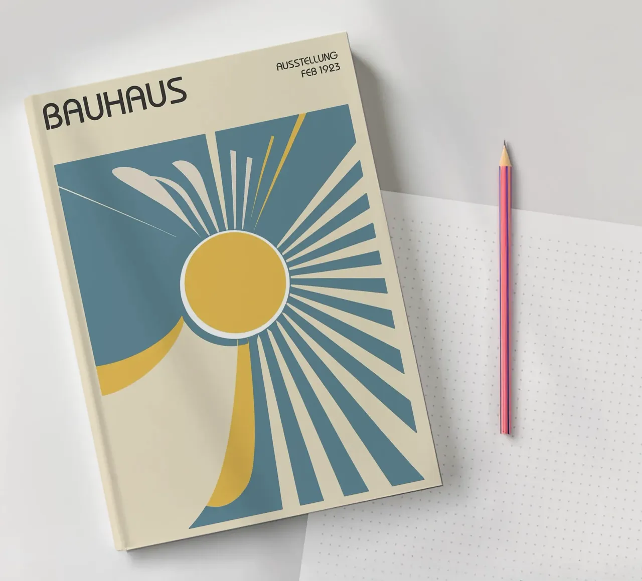 sun rays circle notebook by Janine P McGuire