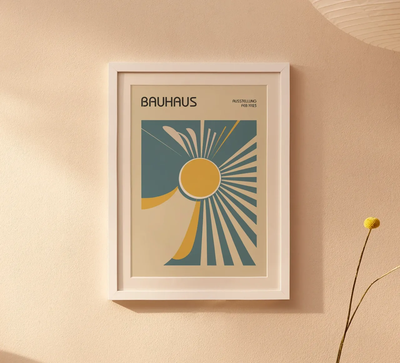 zonnestralen cirkel poster van Janine P McGuire