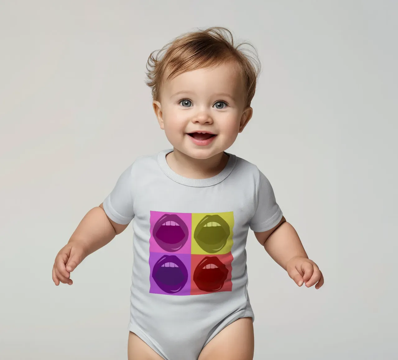 Lips babyrompertje korte mouwen van Ctoft