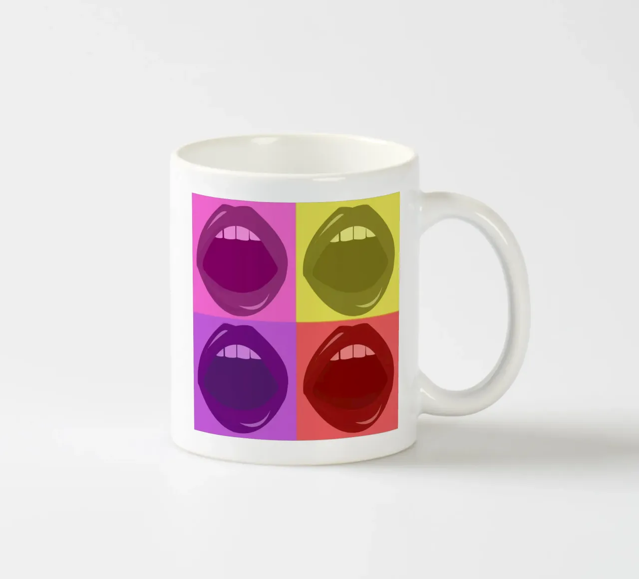 Lips ceramic mug by Ctoft