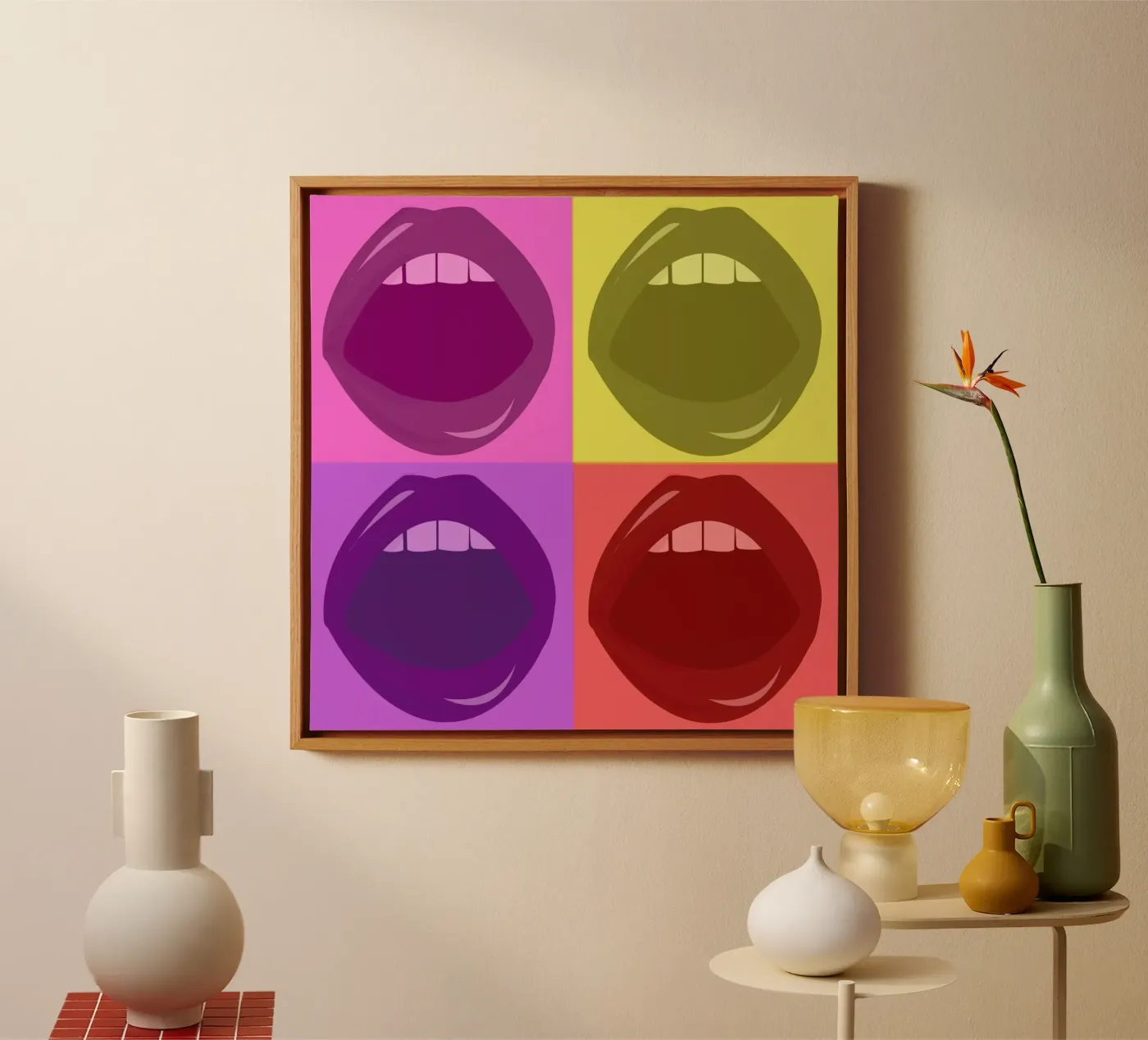 Lips canvas van Ctoft