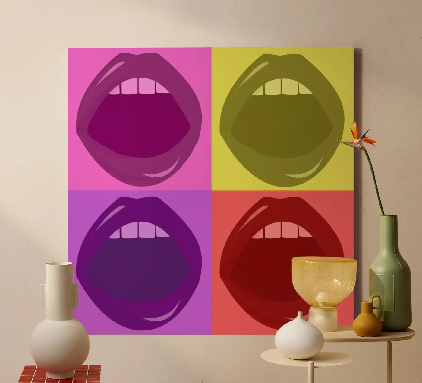 Lips canvas van Ctoft
