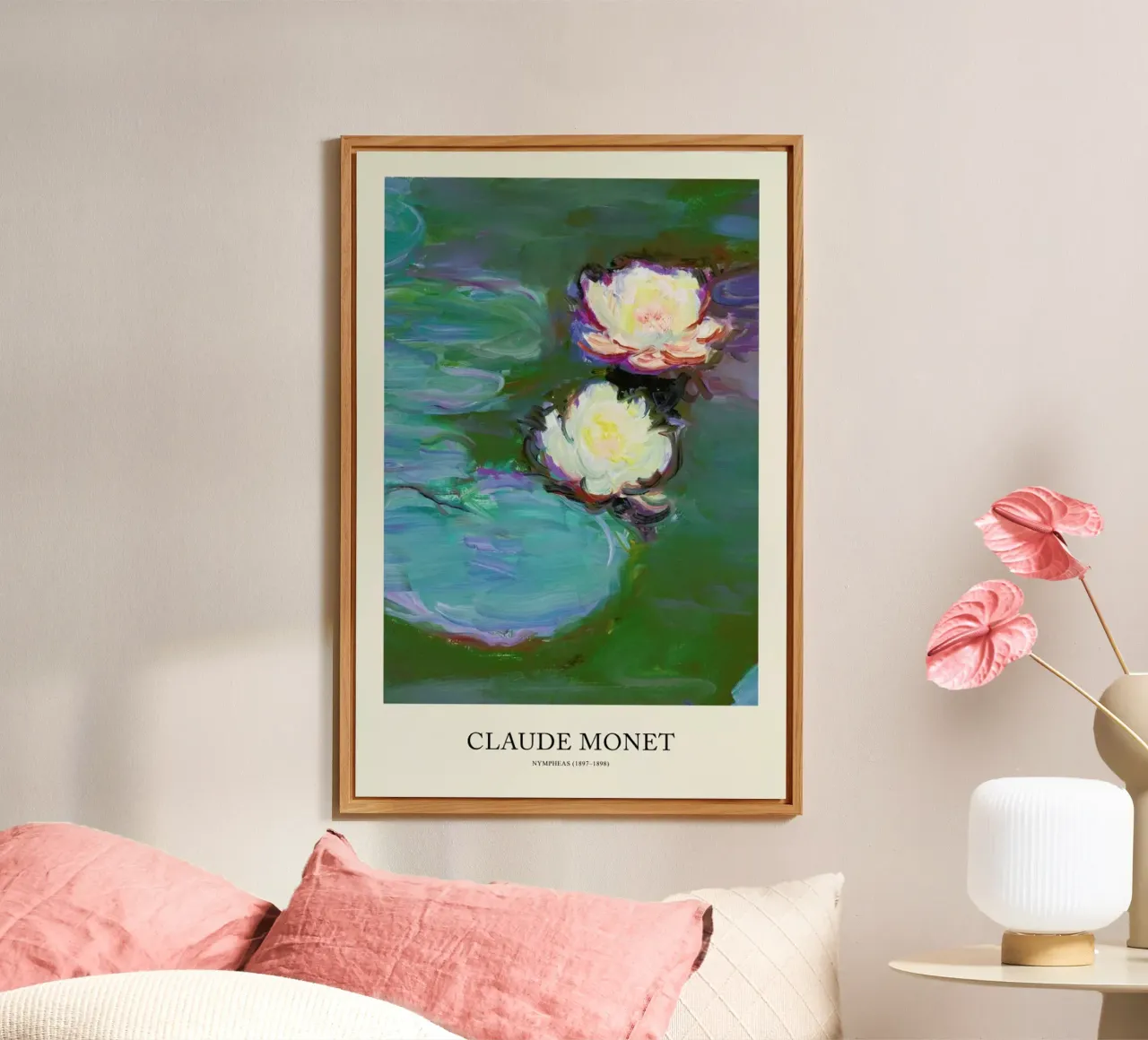 Monet -  Nympheas alluminio dibond da Vintage by JUNIQE