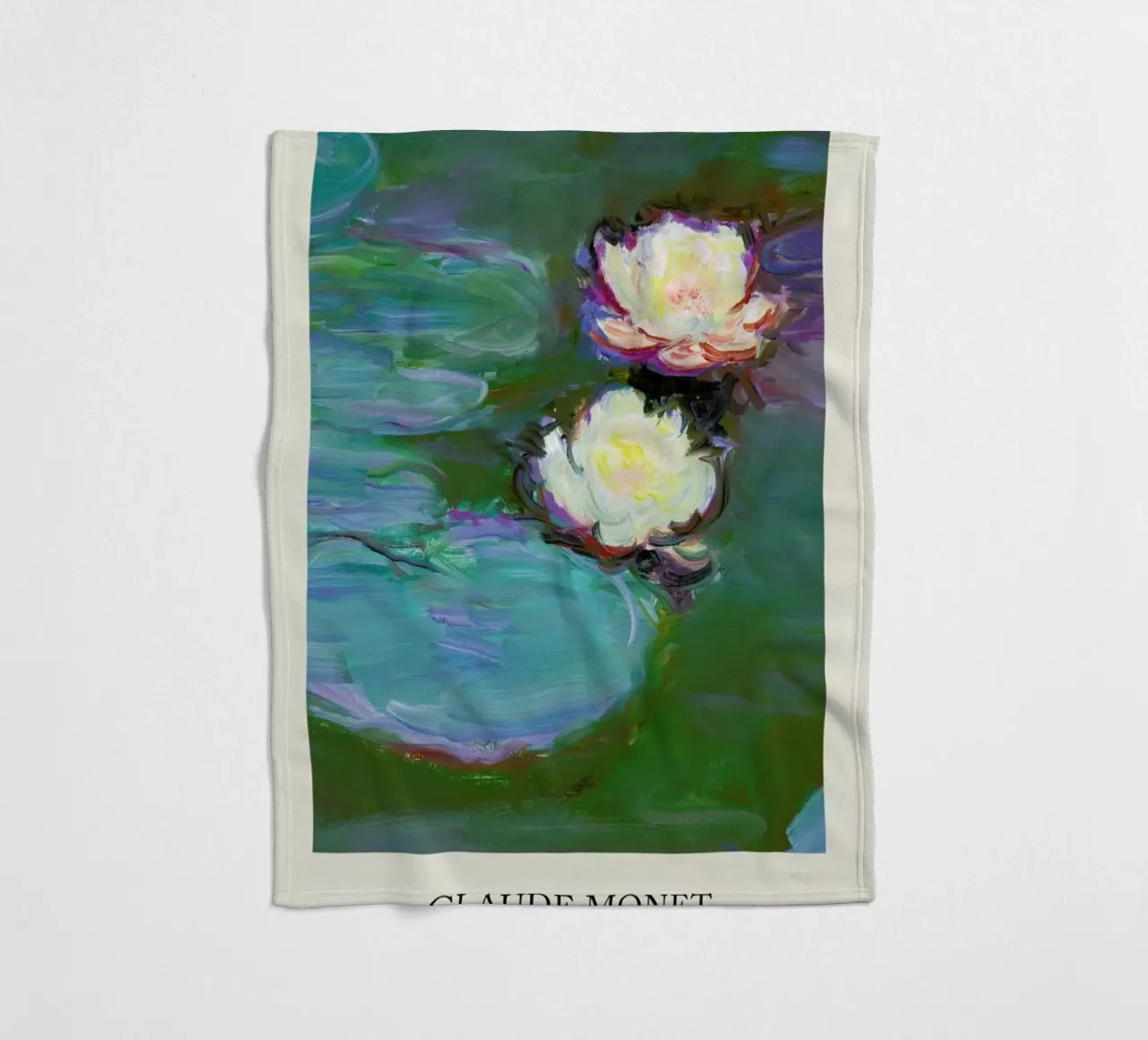 Monet -  Nympheas coperta in pile da Vintage by JUNIQE