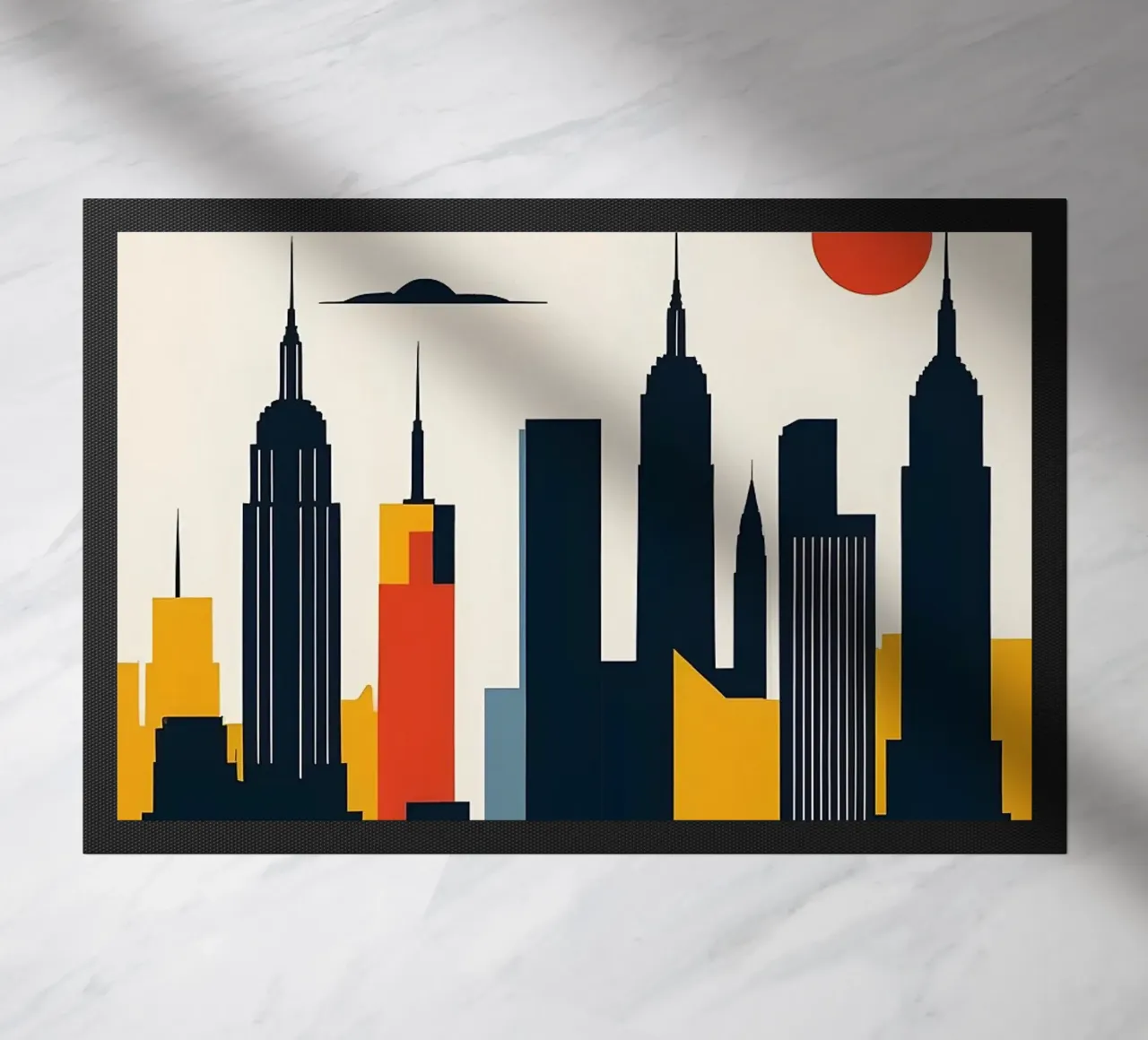 Paesaggio urbano di New York zerbino da Janine P McGuire