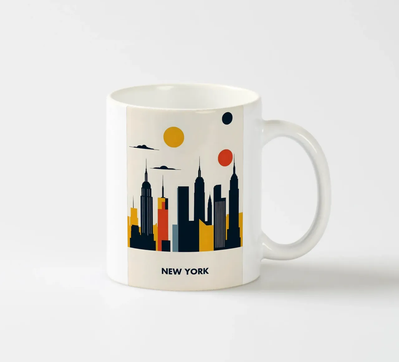 Paesaggio urbano di New York tazza in ceramica da Janine P McGuire