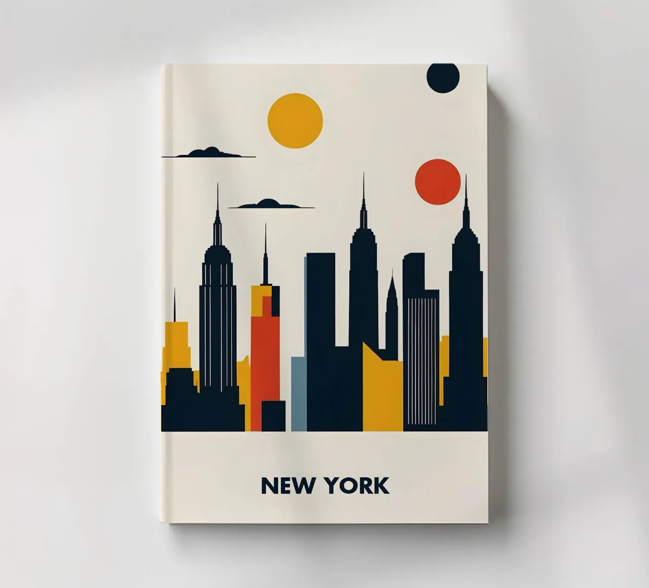 New York cityscape skyline notebook by Janine P McGuire