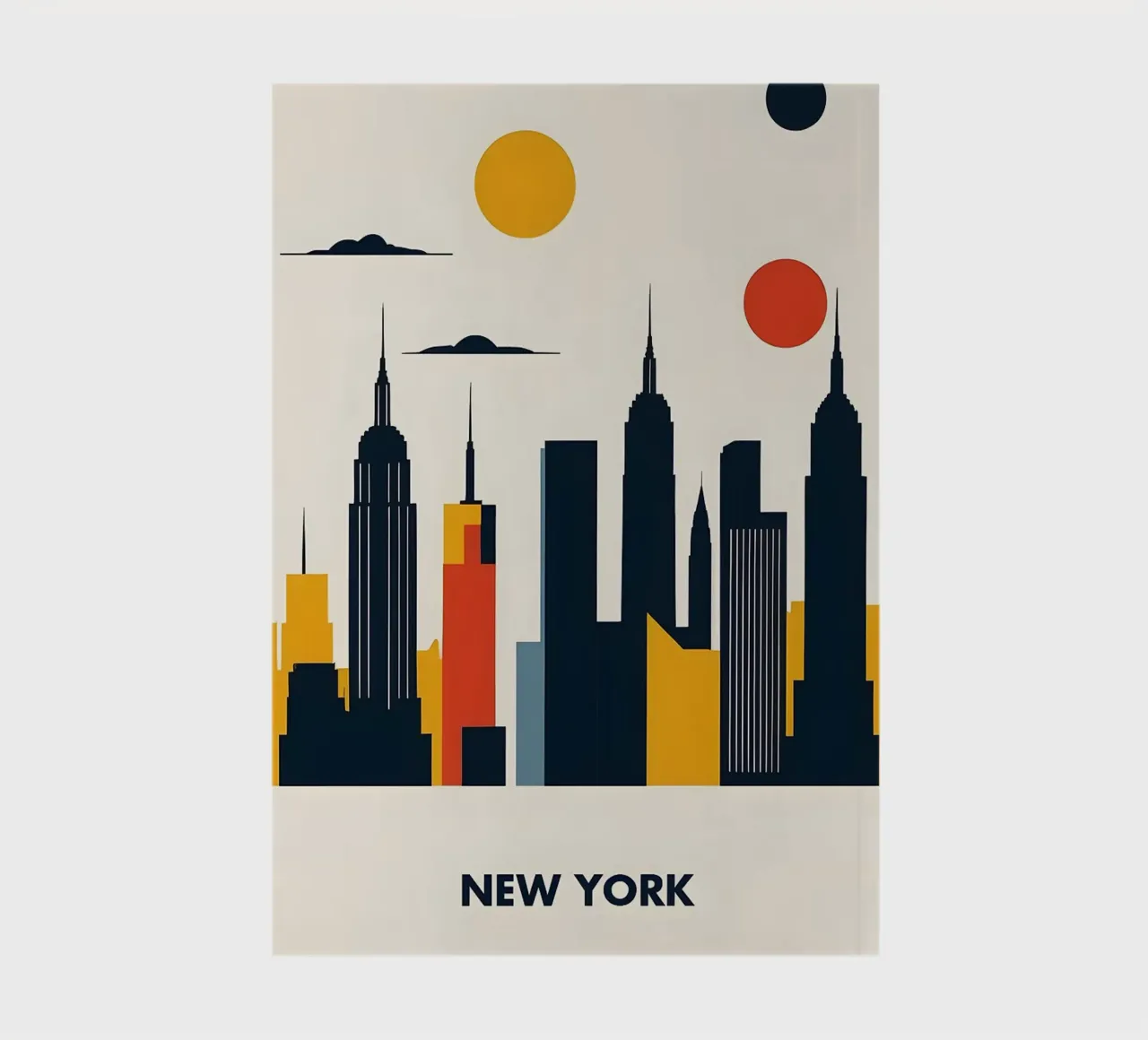 New York cityscape skyline notebook by Janine P McGuire