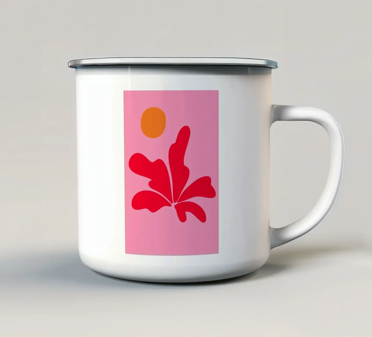 Tramonto tropicale tazza in smalto da pdigitalprints