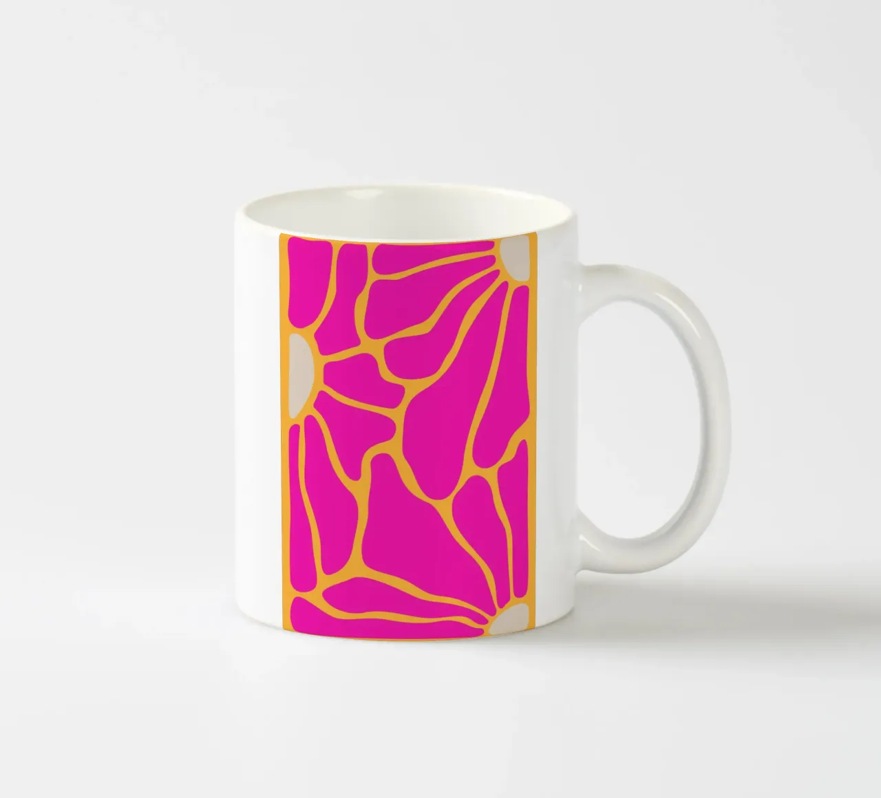 Groovy astratto floreale tazza in ceramica da pdigitalprints