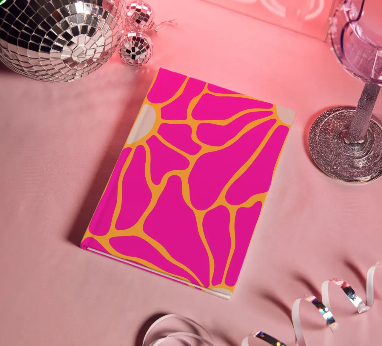Groovy Abstract floral notebook by pdigitalprints