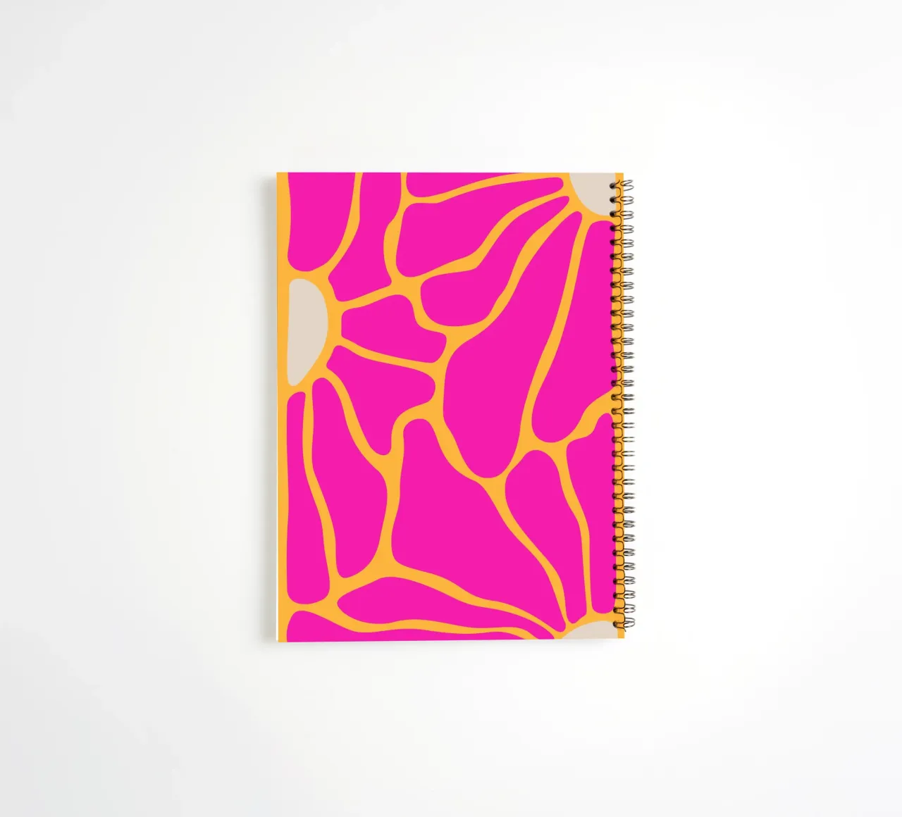 Groovy Abstract floral spiral notebook by pdigitalprints