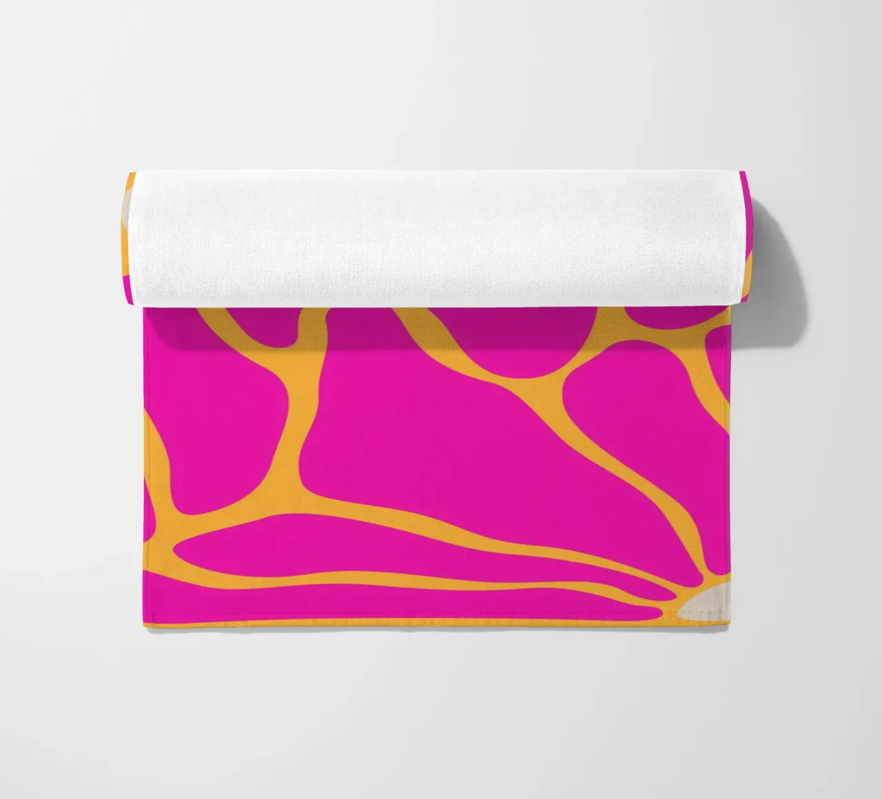 Groovy astratto floreale telo mare da pdigitalprints