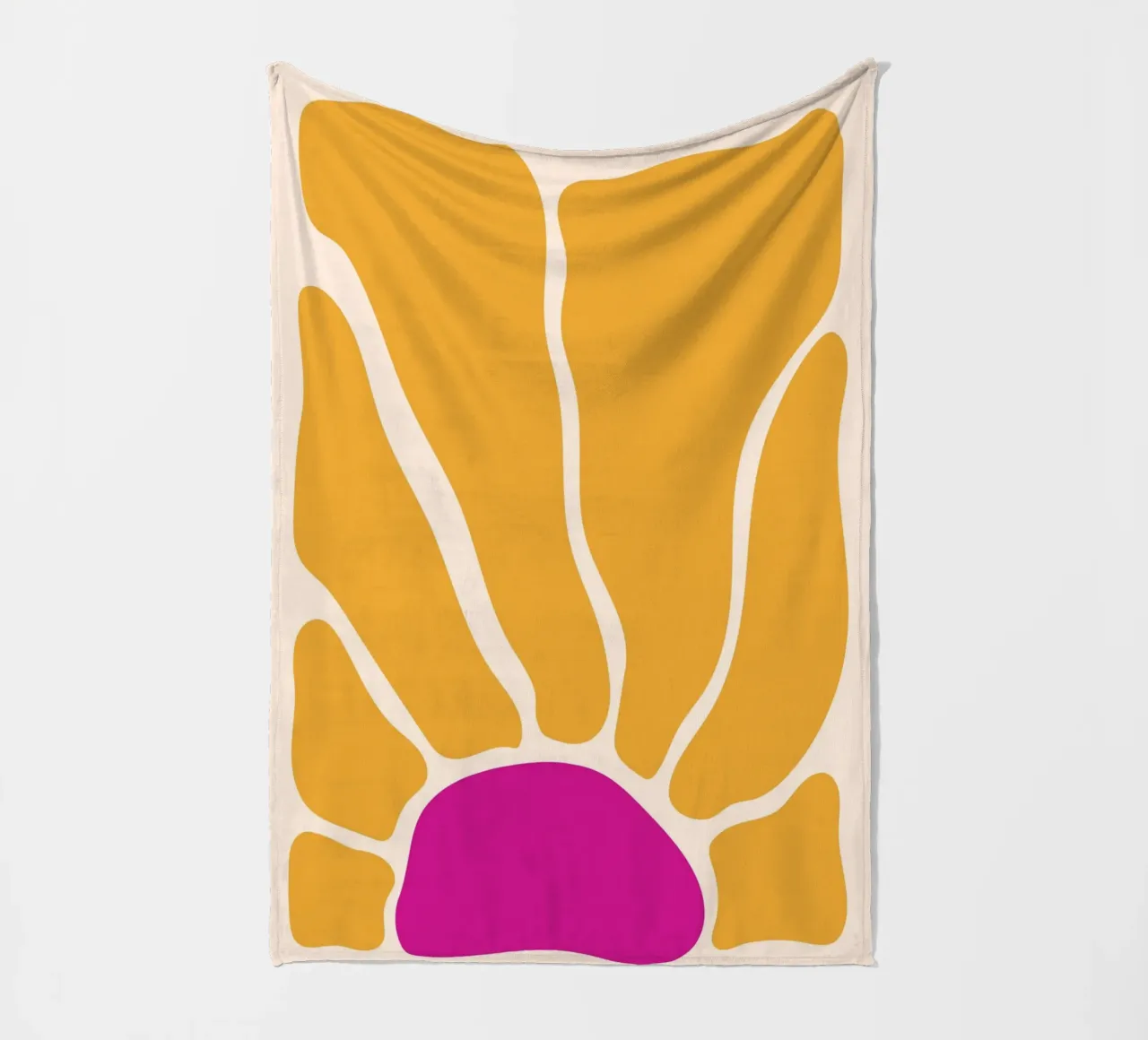 Girasole retrò coperta in pile da pdigitalprints