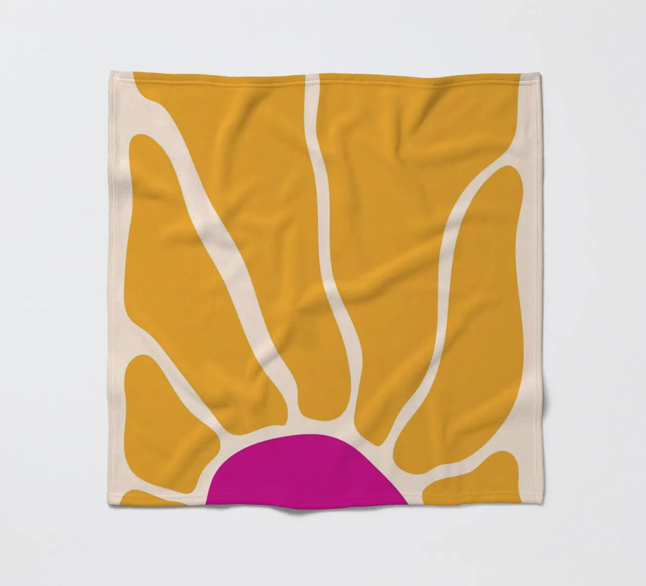 Girasole retrò coperta in pile da pdigitalprints