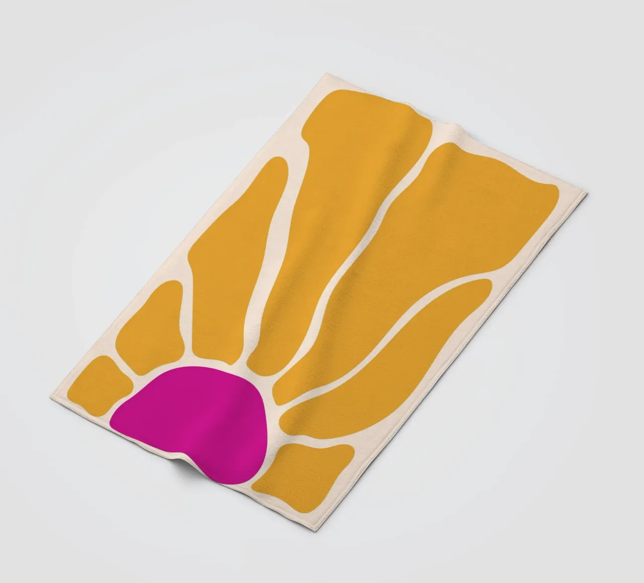 Girasole retrò coperta in pile da pdigitalprints