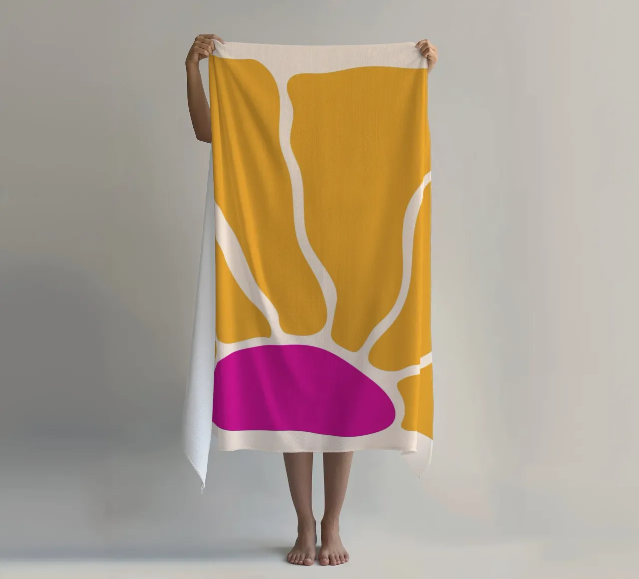 Retro sunflower beach towel by pdigitalprints