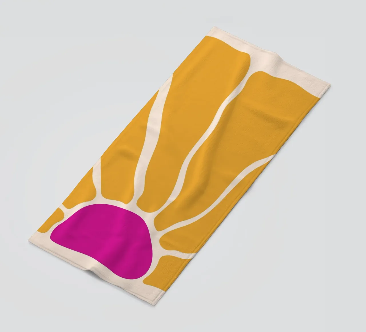 Retro sunflower beach towel by pdigitalprints