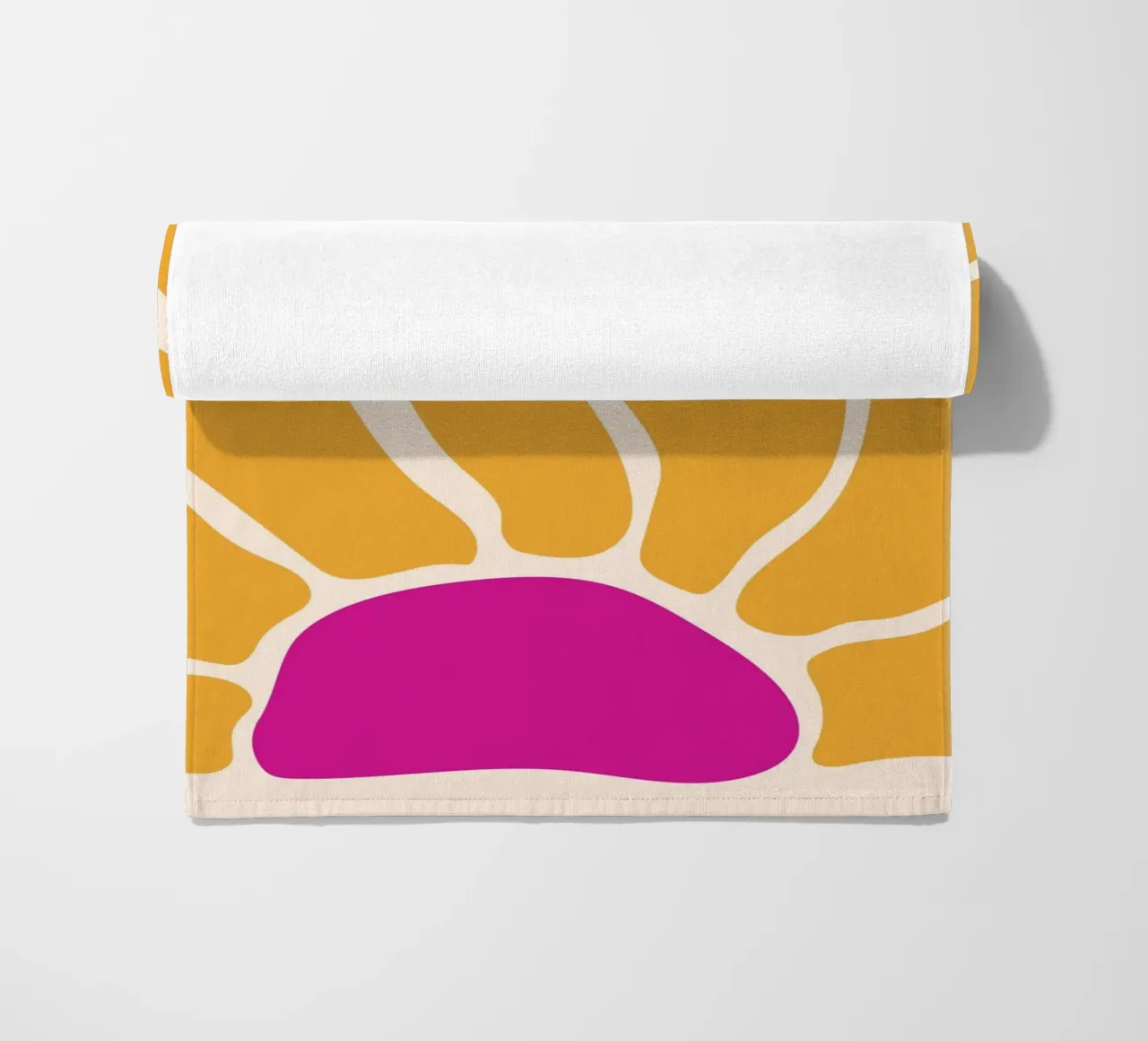 Retro sunflower beach towel by pdigitalprints