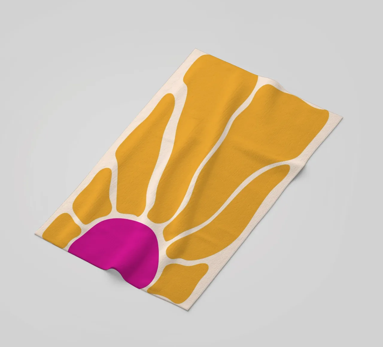 Retro sunflower beach towel by pdigitalprints