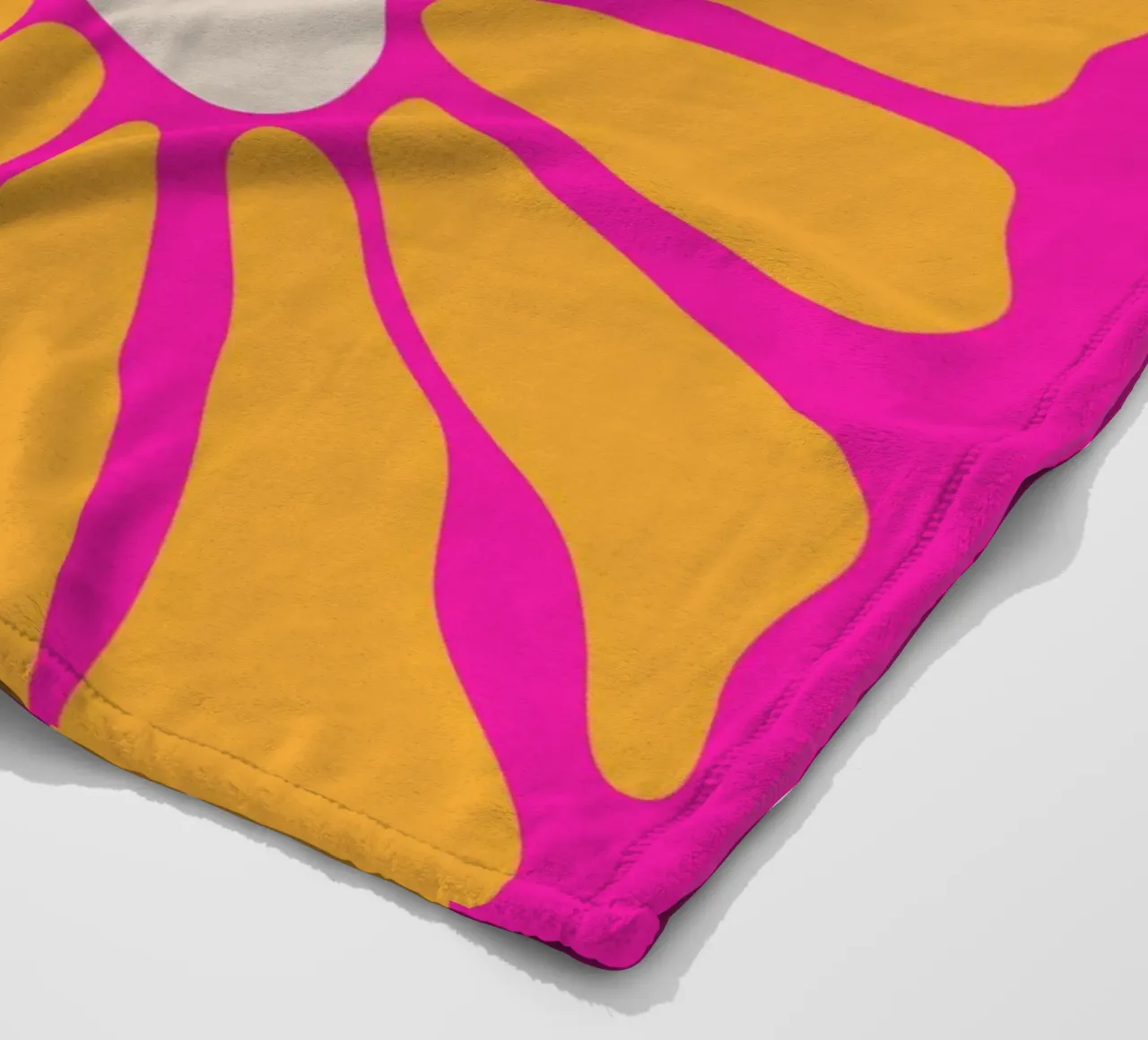 Floreale retrò anni '60 coperta in pile da pdigitalprints