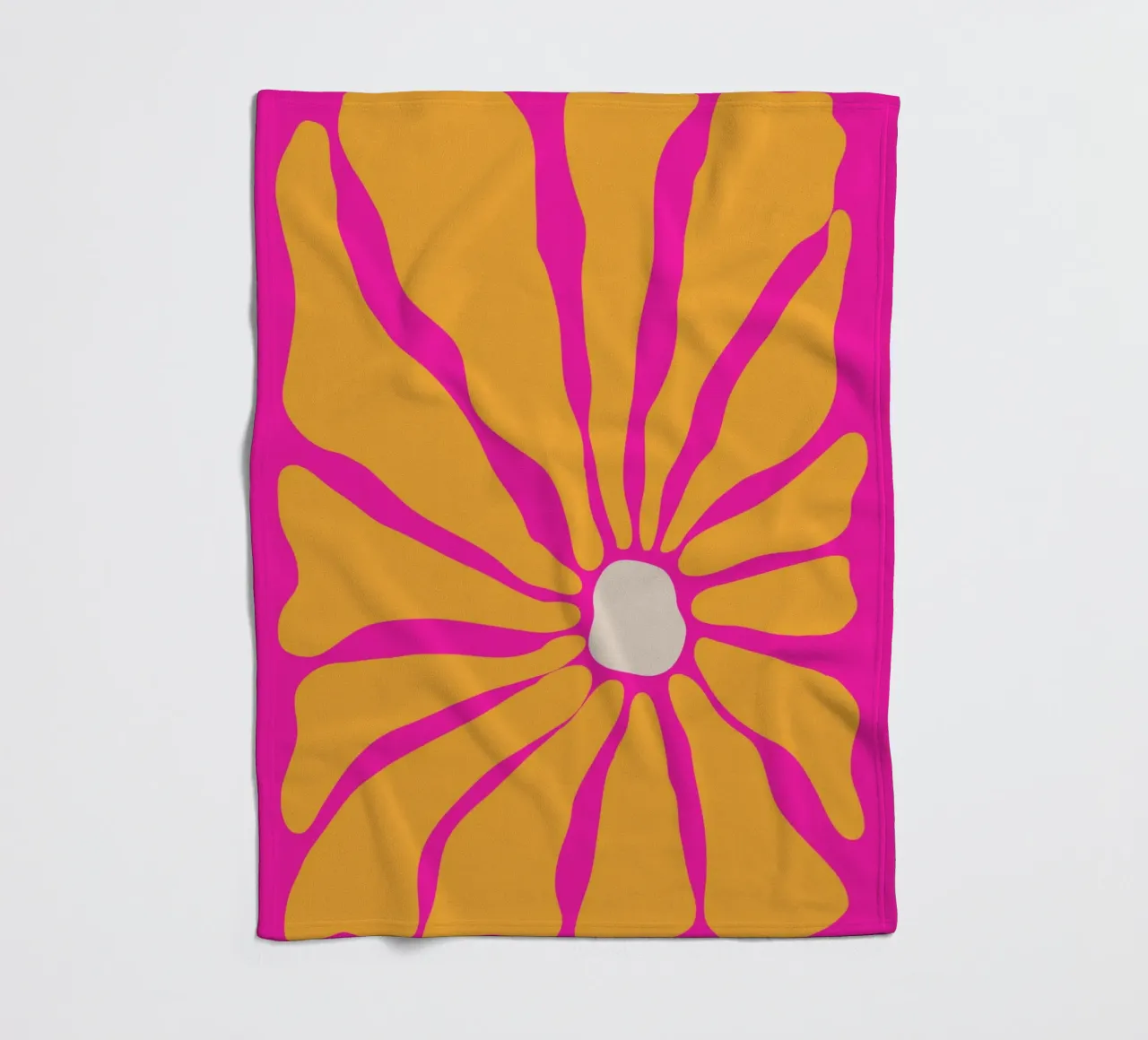 Floreale retrò anni '60 coperta in pile da pdigitalprints