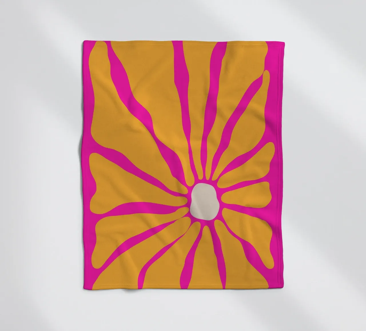 Floreale retrò anni '60 coperta in pile da pdigitalprints
