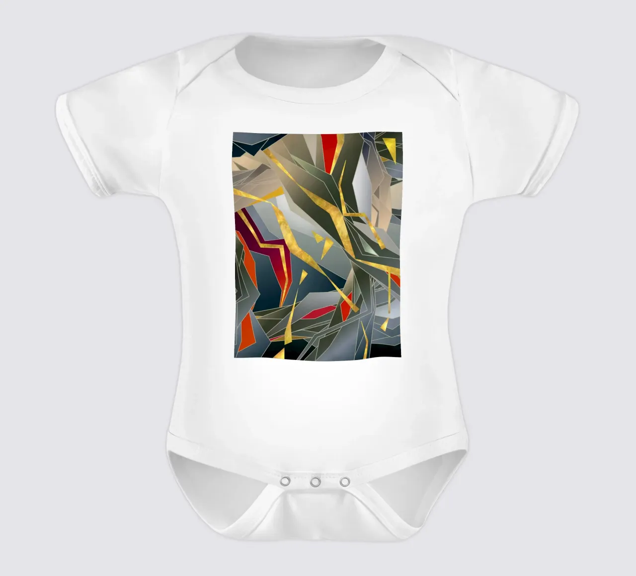 Elettriko short-sleeve baby romper by Angelo Cerantola