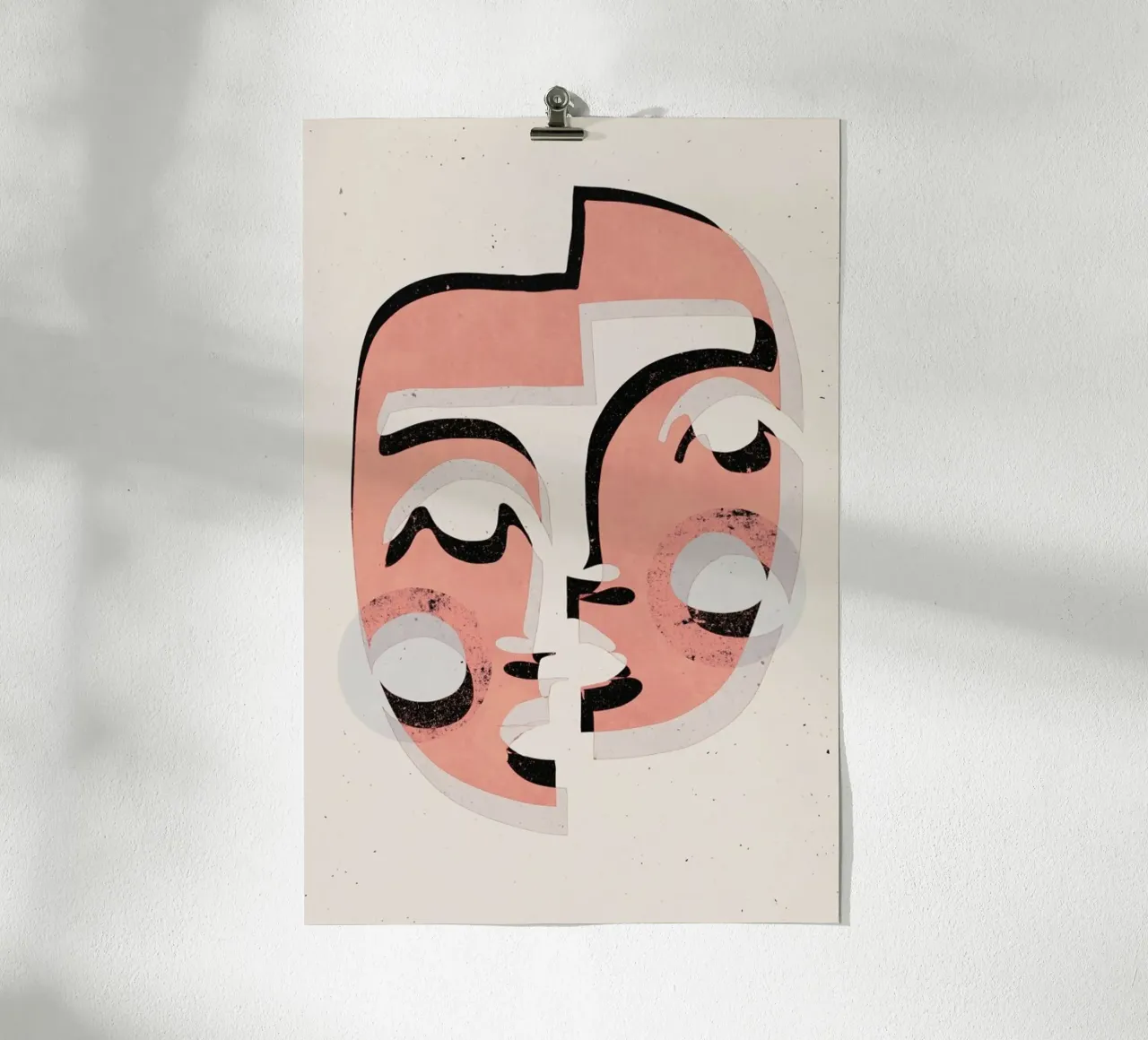 The Mask poster con telaio in alluminio da treechild