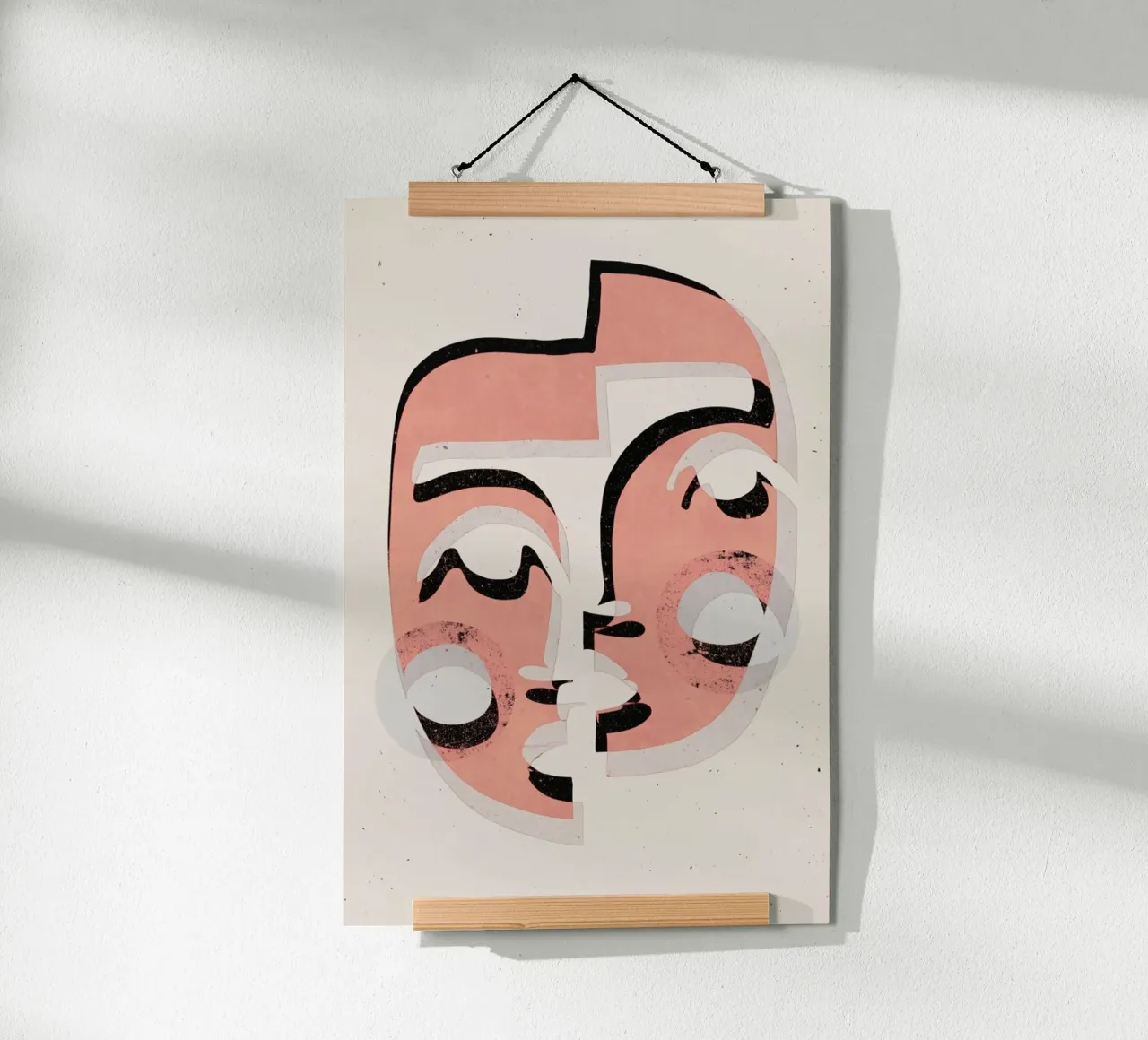 The Mask poster con telaio in alluminio da treechild