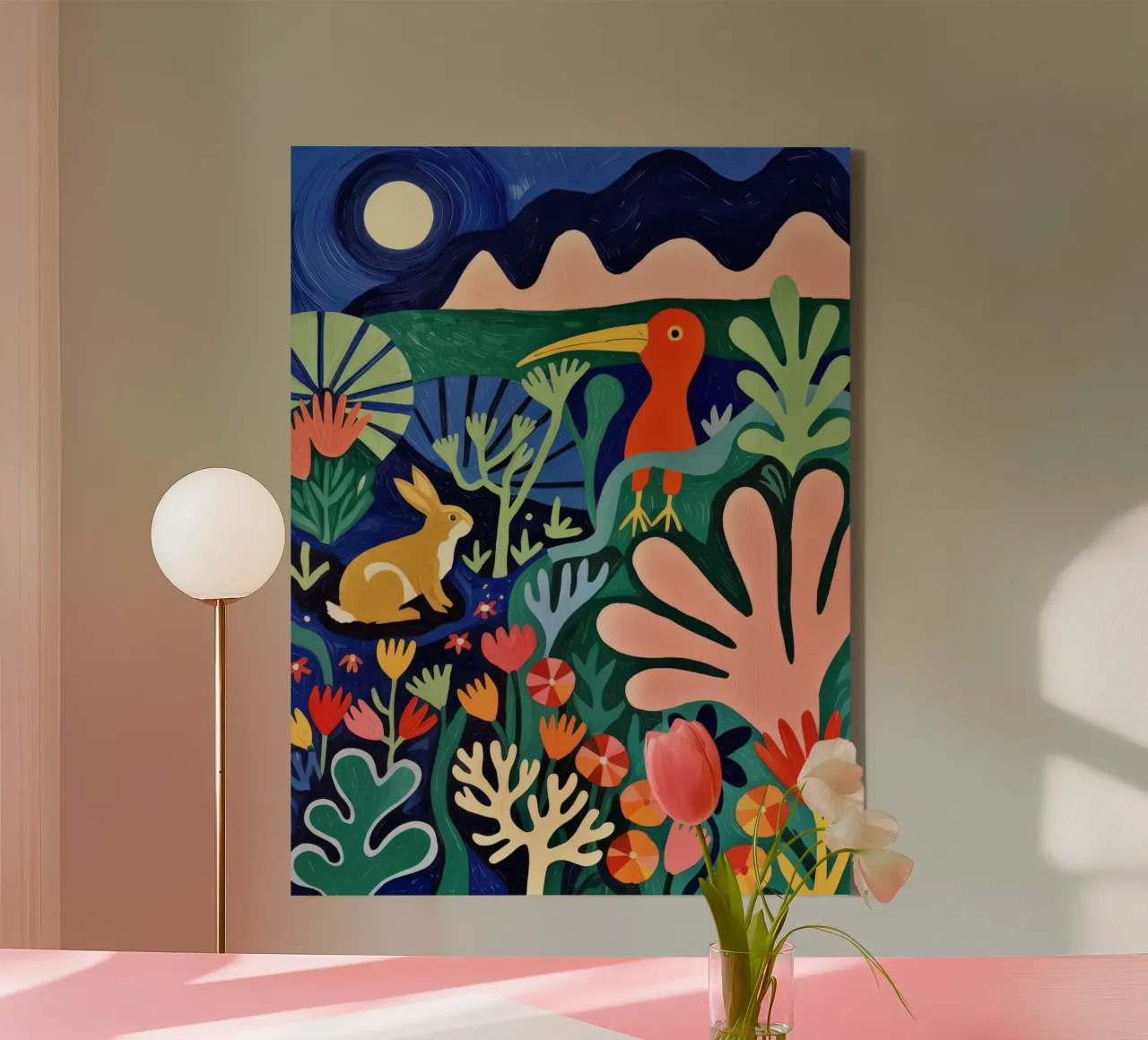 Mystical Ocean Symphony canvas with Floater frame by Silent Hue
