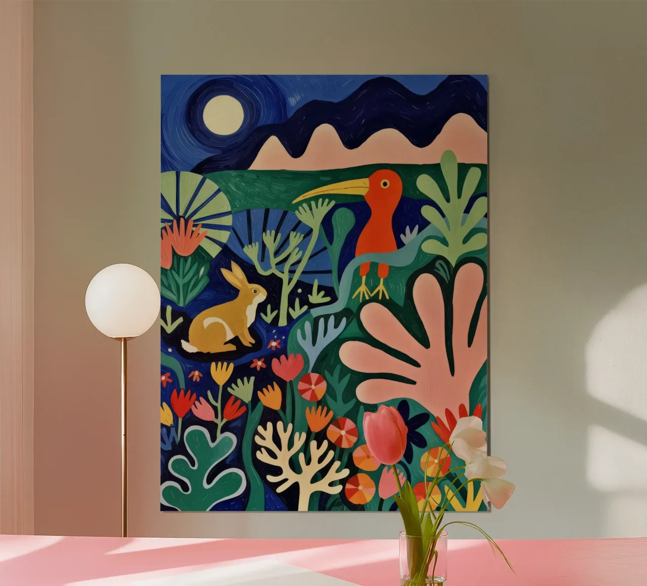 Sinfonia mistica dell'oceano poster con telaio in plastica da Silent Hue