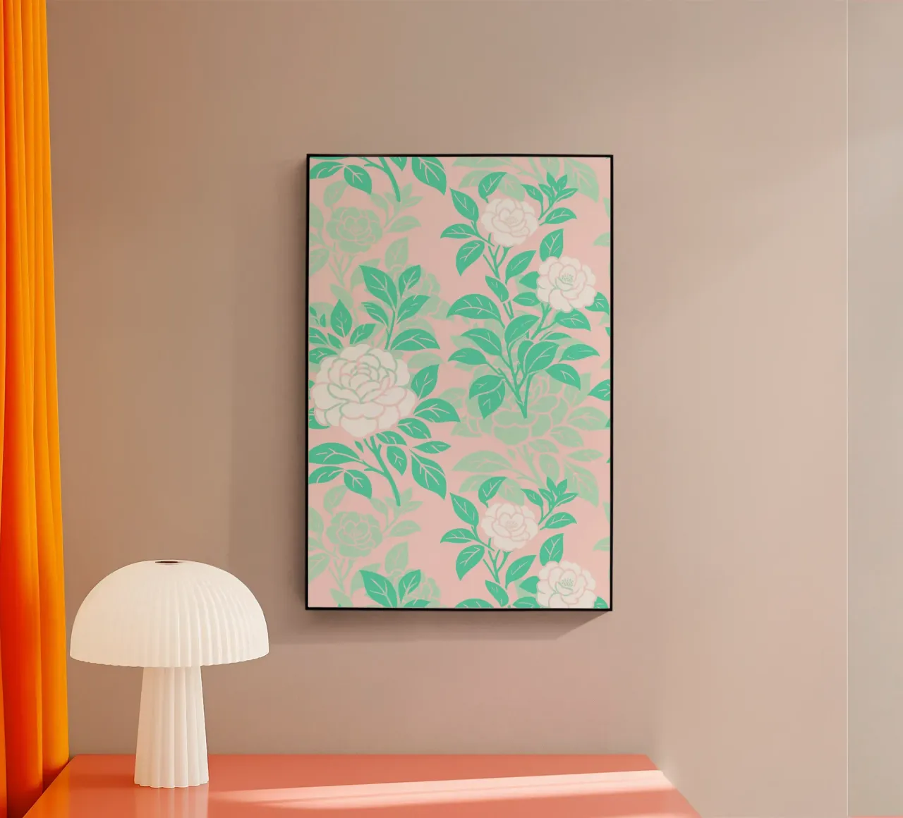Fiori di camelia verdi e bianchi plexiglass da SilverPegasus
