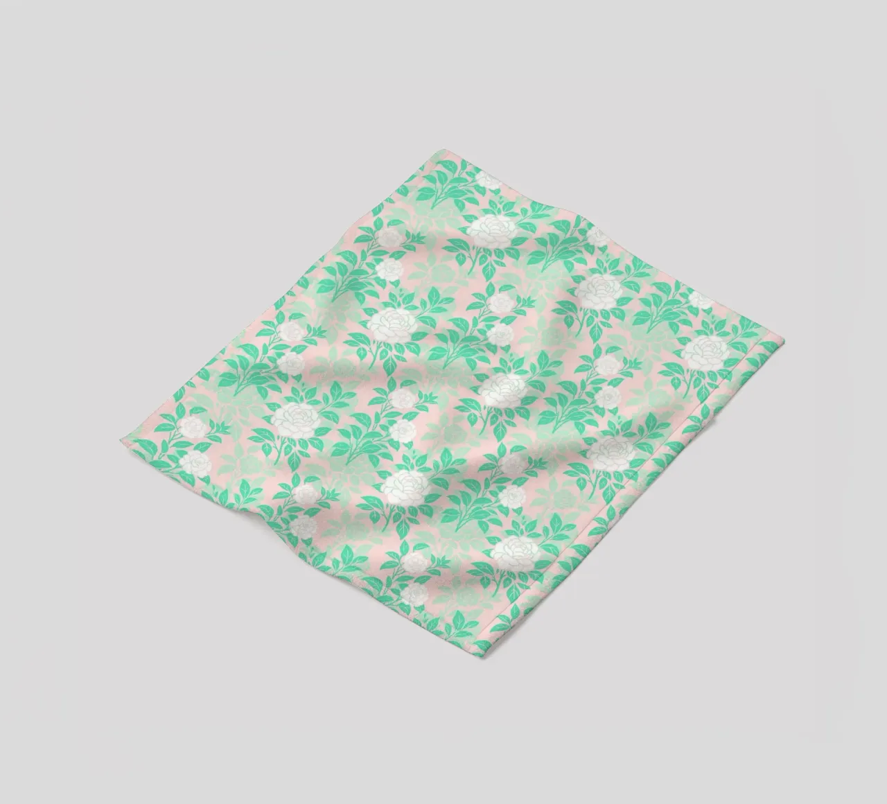 Fiori di camelia verdi e bianchi coperta in pile da SilverPegasus