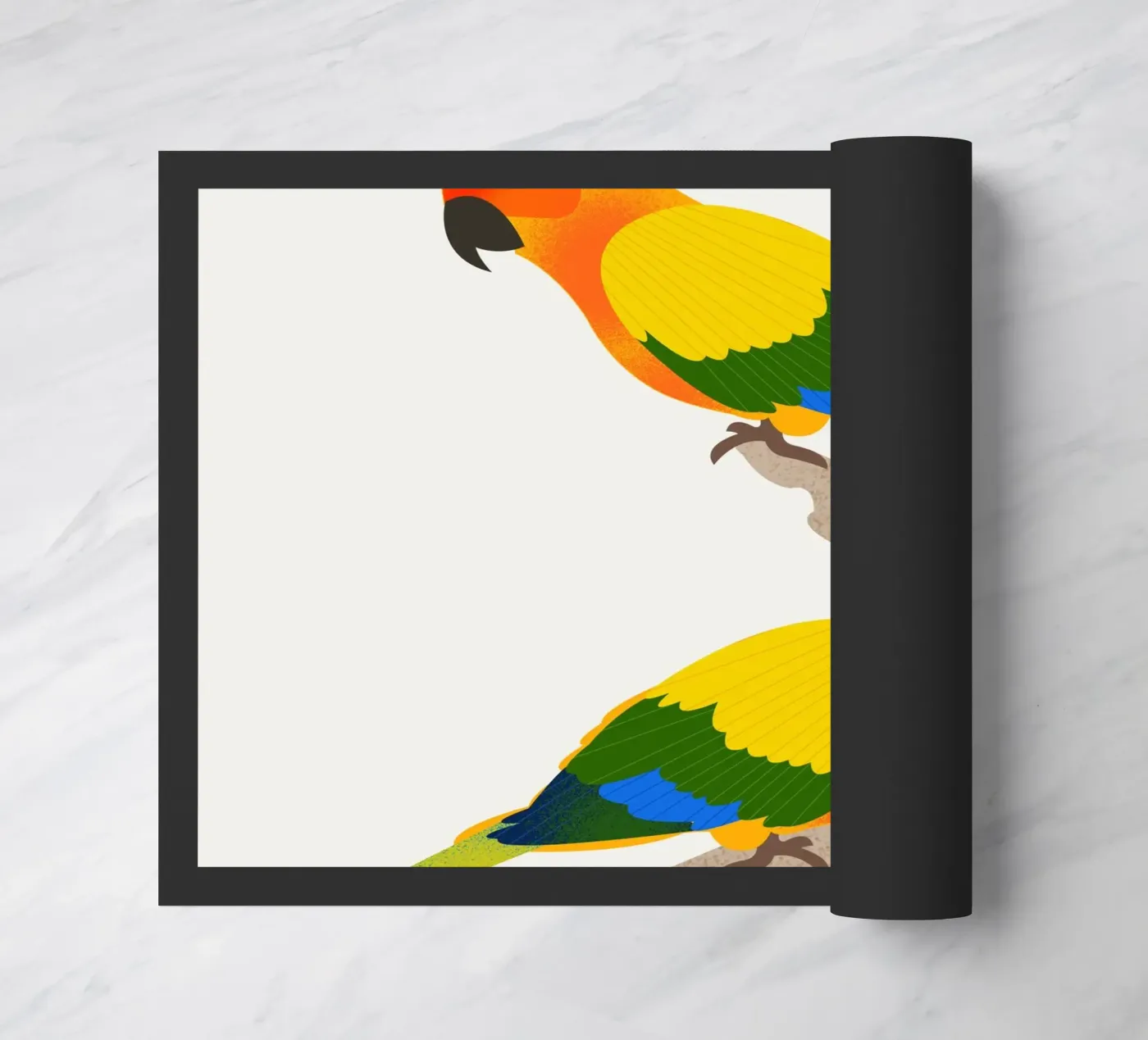 Sun Conure doormat by Dharma