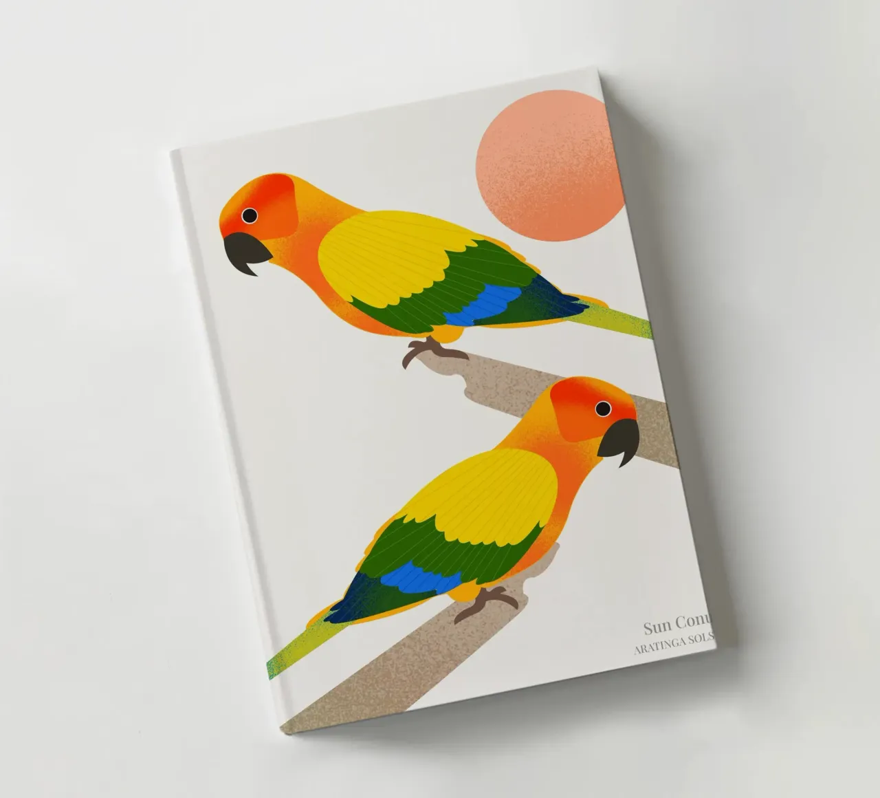 Sun Conure notebook by Dharma