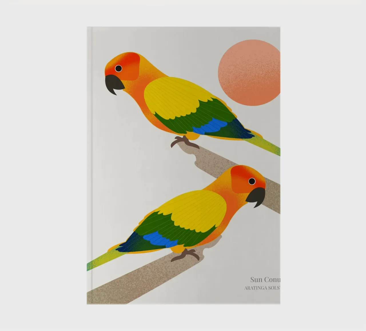 Sun Conure notebook by Dharma