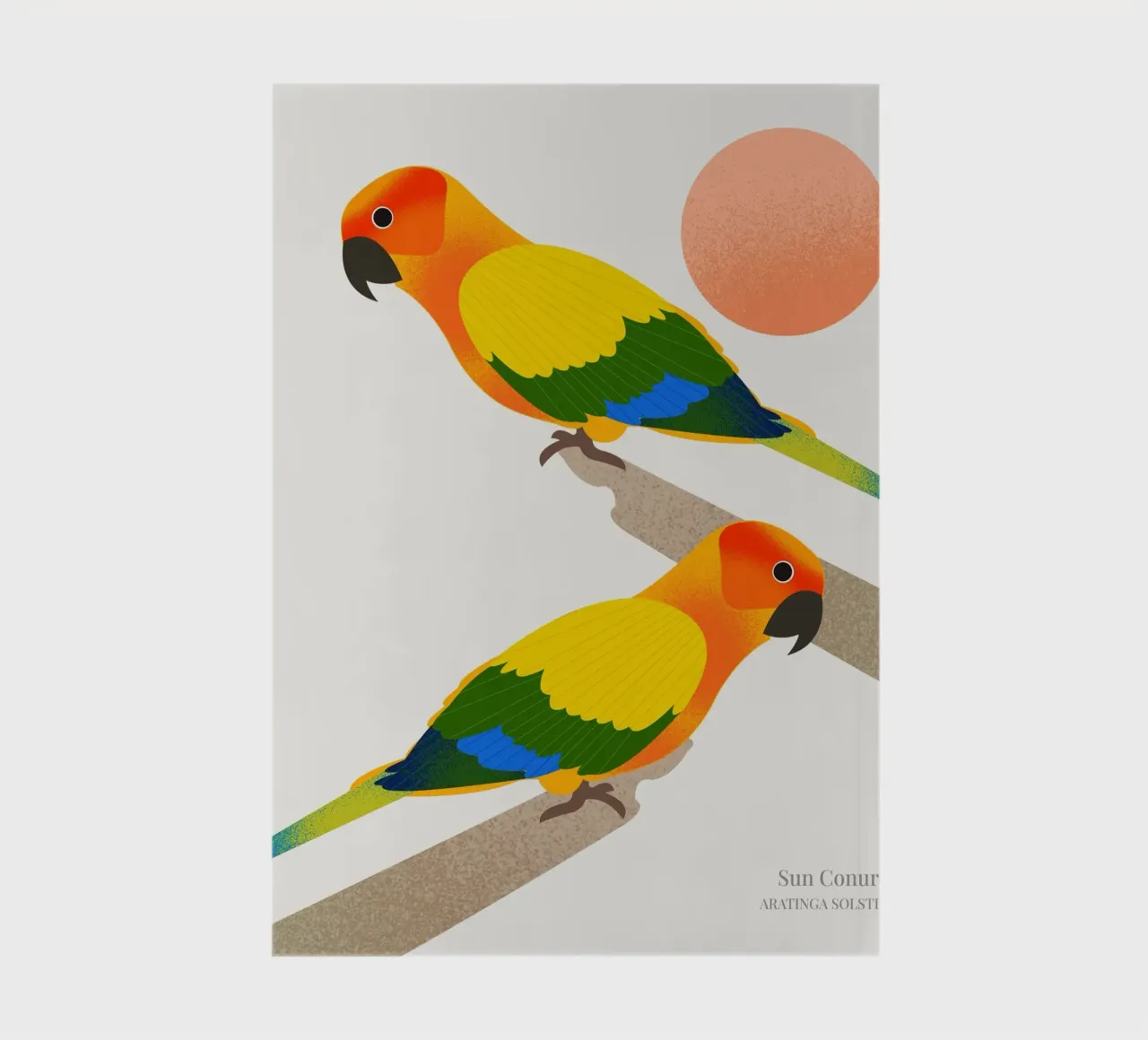 Sun Conure notebook by Dharma