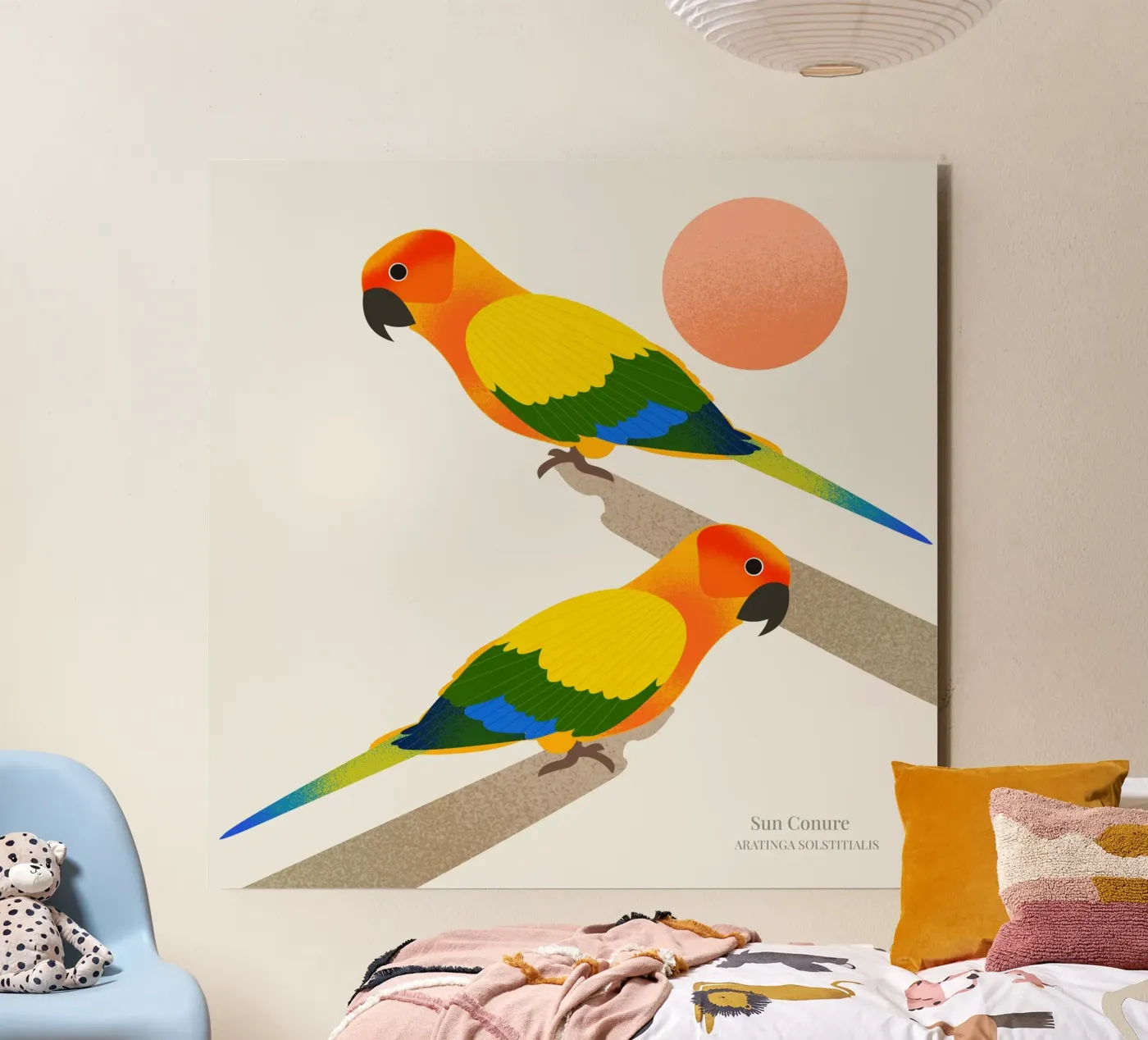 Sun Conure forex plate by Dharma