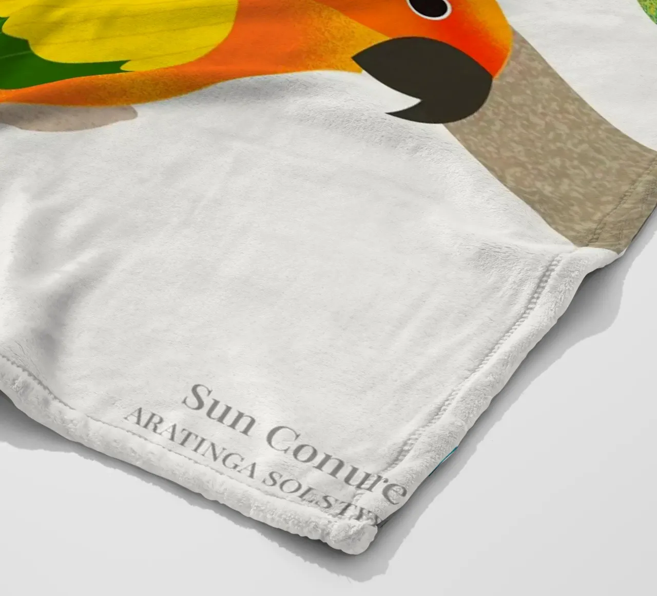Sun Conure coperta in pile da Dharma