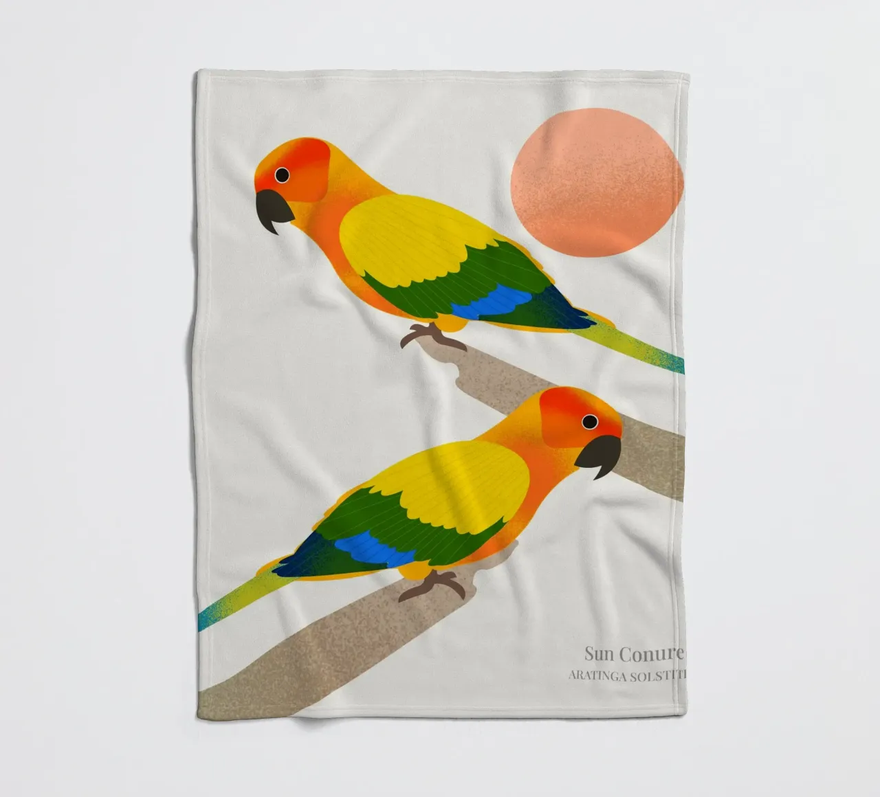 Sun Conure coperta in pile da Dharma