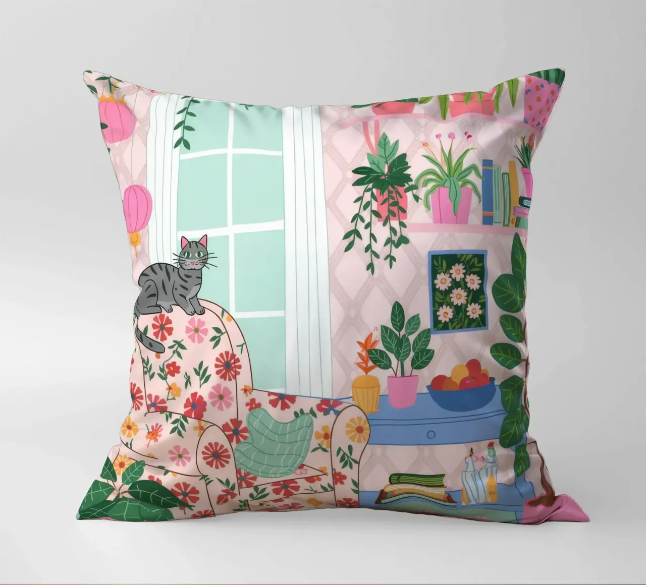 Accogliente rifugio botanico cuscino da Silent Hue